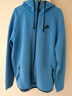 希少 初期型 XL ナイキ テックフリース フーディー ブルーNike