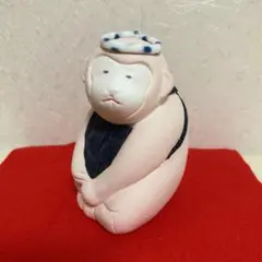 美術鋳物 能人形 置物 猩々 しょうじょう 須賀木仙作 銘 無病息災
