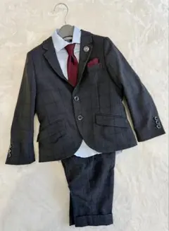 HIROMICHI フォーマルスーツ 120cm チェック柄