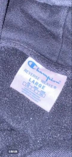 チャンピオン リバースウィーブ スウェットパーカー ネイビー Lサイズ（US企画