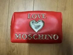 ラブモスキーノ LOVE MOSCHINO コスメポーチ レッドのサムネイル