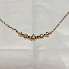 4℃ K10YG ダイヤモンドネックレス☆アガット☆エテ☆スタージュエリー 