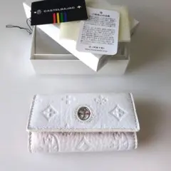 CASTELBAJAC ホワイトレザーキーケース【美品】