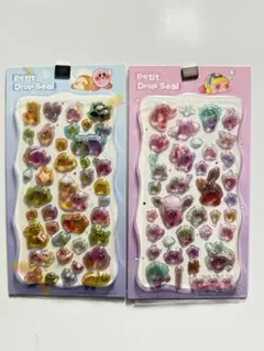 星のカービィ　ボンボンドロップシール　うるちゅるシール❗️2枚セット❗️ 硬い