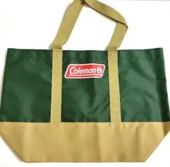 新品未使用☆Coleman コールマン☆トートバッグ グリーン/ベージュ