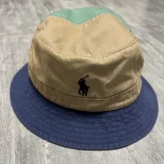 美品　POLO Ralph Lauren バケットハット　ツートン