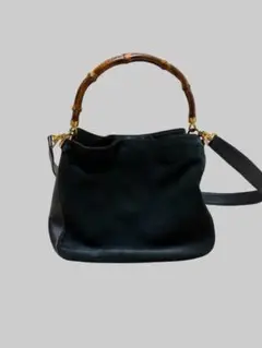 a*y様 GUCCI Bamboo Handle Suede Shoulder