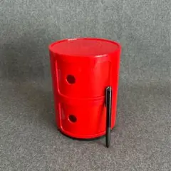 コンポニビリ卓上ミニケースレッド赤リプロダクトデスクトップキャビネット収納