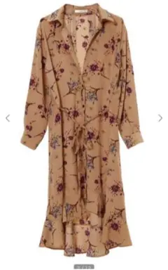 fifth フラワーフィッシュテールシャツワンピース（送料込）