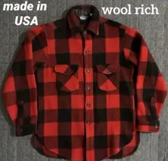80s〜90s ウールリッチ　バッファローチェック　三角タグ　 USA製