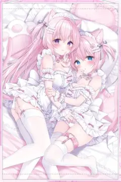 桃稚ちあ B2 タペストリー ももちあ教 のあ あの 姉妹 c106 コミケ