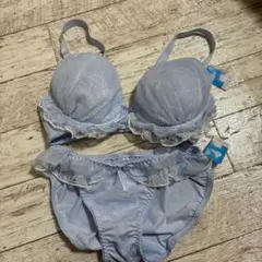 Fran 水色 ブラジャーショーツセット F65