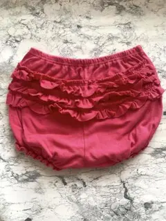 【プチバトー/PETIT BATEAU】フリル付きピンクパンツ 18m81cm