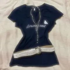 ARMANIJEANS アルマーニ Tシャツ y2k グランジのサムネイル