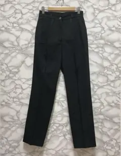 Silvio (シルビオ) ストレートパンツ 黒 フォーマル・ビジネスシーン