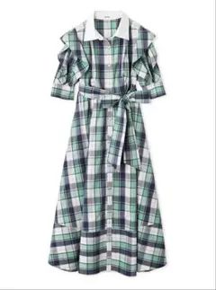 最終値下げ！【即完売品！】Sustainableフリルデザインシャツワンピース