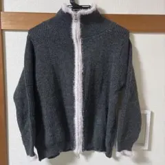 レディース ニット ダブルジップ