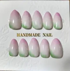 ハンドメイド ネイルチップ チークネイル