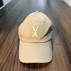 VARZAR バザール　ベージュ Xロゴキャップ
