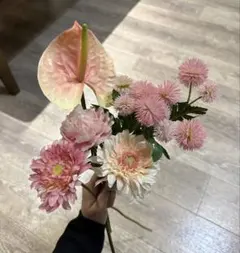 結婚式　造花　ウェルカムスペース　ブーケ