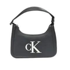 Calvin Klein カルバンクライン ショルダーバッグ 黒 CKロゴのサムネイル