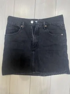 ZARA ブラックデニム ミニスカート