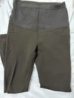 マタニティ レギンス　ブラック　裏起毛