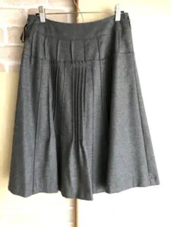 SONIA RYKIEL 38サイズ　膝丈スカート　グレー　サイドファスナー