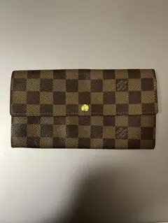 ルイヴィトン ポシェットポルトモネクレディ ポルトフォイユサラ ダミエ 長財布