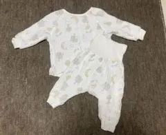 ベビーパジャマ 70 上下セット ガーゼ素材