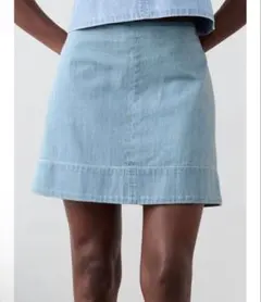 BANANA REPUBLIC デニム トップステッチ ミニスカートのサムネイル