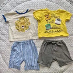 ベビー 半袖 パジャマ 80センチ ライオン 新幹線