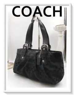 ✨COACH　コーチ　トートバッグ 　シグネチャー　キャンバス／レザー