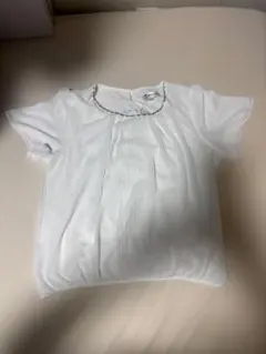 【未使用】MICHEL KLEIN ミッシェルクラン 半袖ブラウス ホワイト