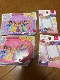 ディズニープリンセス　フォトキーホルダー　ケースカバー　4点