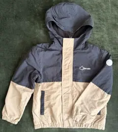 LOGOS DAYS フード付きジャケット ブラック/ベージュ