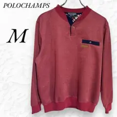 ポロチャンプス トレーナー スウェット レッド シンプル カジュアル キレイめ
