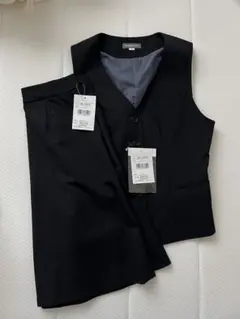 GROW 事務服 セットアップ 7号 ベスト Aラインスカート