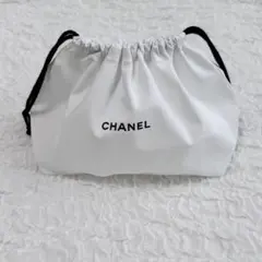 【新品】シャネル 巾着 袋 非売品 ポーチ ホワイト