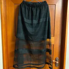 値下げ中❗️★未使用★ BROWNY ブラック ロングスカート