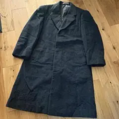 LADGATE カシミヤ ピーコート ダークグレー　メンズ　コート　スーツ