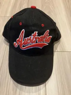 Australia 刺繍キャップ 黒