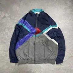 90sオールドアディダスナイロントラックジャケット刺繍ロゴビンテージadidas