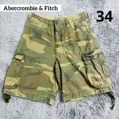 新品・未使用⭐️アバクロンビー&フィッチ 迷彩ハーフカーゴパンツ 34