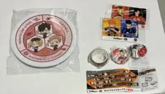 ハイキュー!! くら寿司コラボ ビッくらポン 音駒 　ねこま　缶バッジ　皿マステ