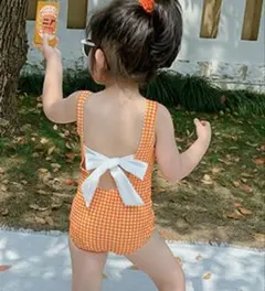 水着 女の子 120 ワンピース 帽子付き