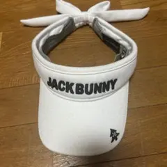 JACK BUNNY ホワイトバイザー リボン付き