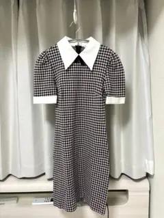MIU MIU 半袖チェック柄ミニワンピース 38 MIU MIU 半袖チェック柄ミニワンピース 38 その他チェック