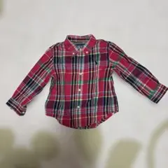 Ralph Lauren チェック柄長袖シャツ 24M