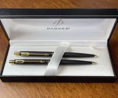 パーカー ボールペン シャープペン 2本セット ブラック×ゴールド 筆記